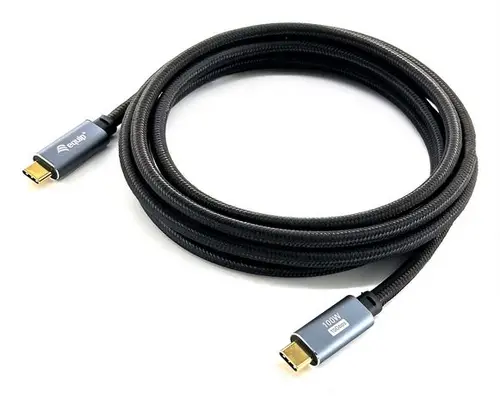 128359 Cable USB 3.2 Gen 2 C a C, M/M, 3,0m, PD100W , 4K/60Hz, 10Gbps, Negro - Imagen 2