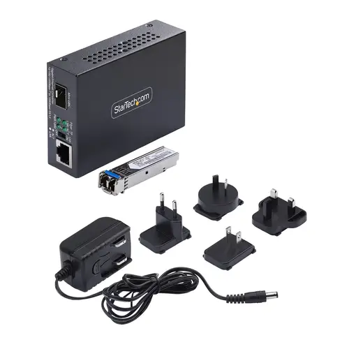 MCM1110SMLC40 convertidor de medio 2000 Mbit/s 1310 nm Monomodo Negro - Imagen 7