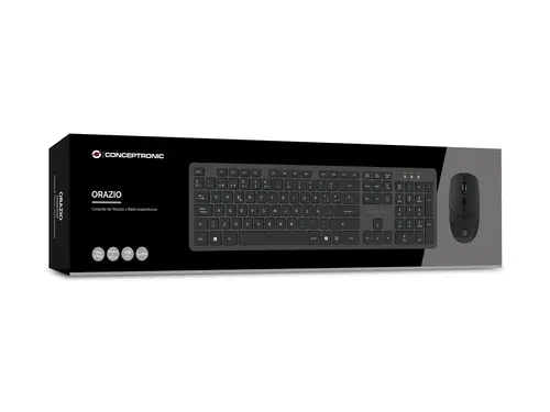 ORAZIO01ES teclado Ratón incluido Oficina RF inalámbrico QWERTY Español Negro - Imagen 2
