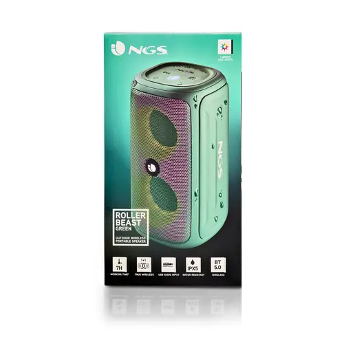 ROLLER BEAST Altavoz portátil estéreo Verde 32 W - Imagen 7