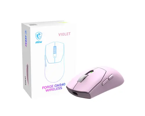 Forge Gm340 Wireless Violet ratón Juego Ambidextro RF Wireless + Bluetooth Óptico 12000 DPI - Imagen 1