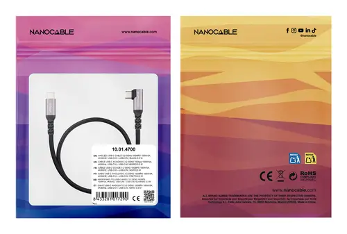 10.01.4701 cable USB USB 3.2 Gen 2 (3.1 Gen 2) 1 m USB C Negro - Imagen 3