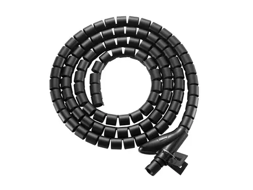 650867 organizador de cables Escritorio Pasacables Negro - Imagen 1