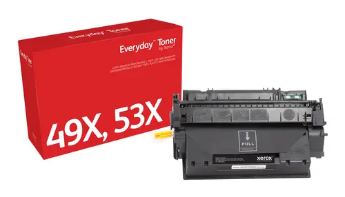 Everyday El tóner Everyday Negro de Xerox es compatible con HP 49X 53X (Q5949X/ Q7553X), Capacidad alta - Imagen 1