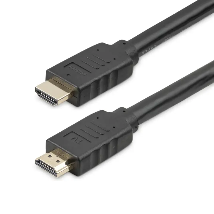 Cable de 10 metros HDMI con ethernet de alta velocidad Activo 4K de 60Hz - Cable HDMI CL2 para Instalación en Pared - Cable UHD Largo Durable - HDR de 18Gbps - Negro