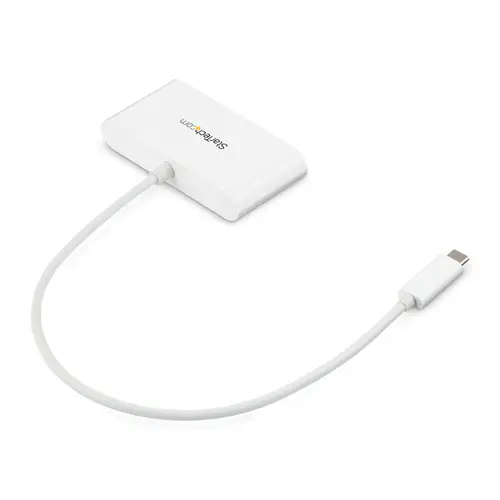 Concentrador USB 3.0 (5Gbps) de 3 Puertos con USB-C y Ethernet Gigabit - Hub Ladrón de USB Convencional - Blanco - Imagen 4