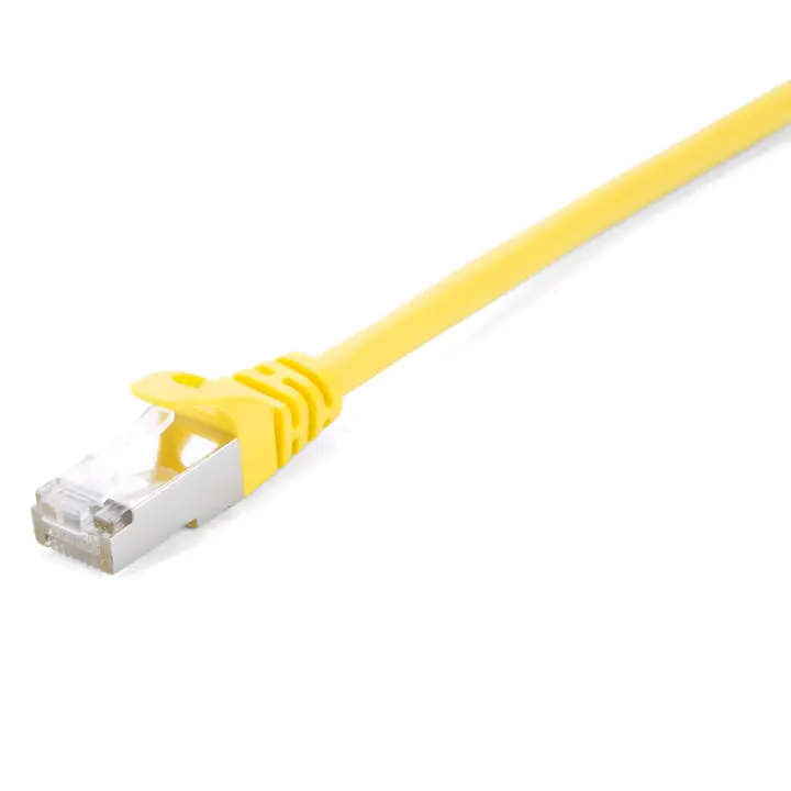 Cable amarillo Cat6 blindado (STP) con conector RJ45 macho a RJ45 macho 1m 3.3ft