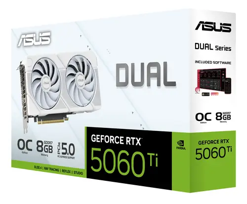 Dual -RTX5060TI-O8G-WHITE NVIDIA GeForce RTX 5060 Ti 8 GB GDDR7 - Imagen 13