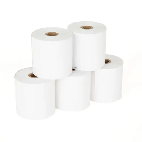 Pack 5 rollos papel térmico sin BPA 57X57mm - Imagen 1