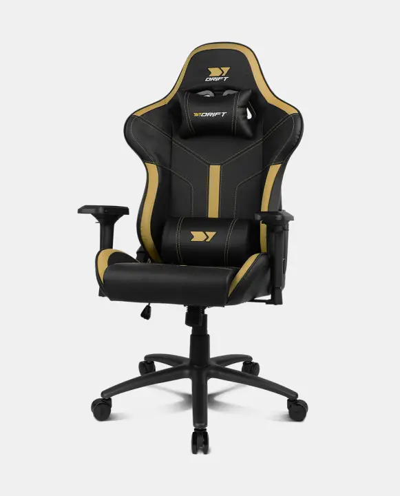 DR350 Butaca para jugar Asiento acolchado Oro, Negro