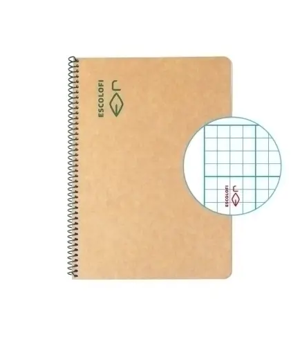 BLOCK ESCOLOFI GREEN A5 50h CD.3 80g C/M - Pack de 5 unidades
