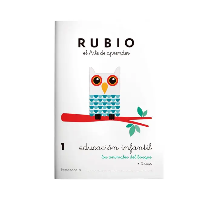 CUADERNO RUBIO A5 EDU. INF. 1 ANIMALES B - Pack de 10 unidades - Imagen 1