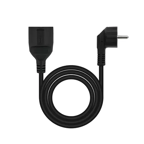Cable de Alimentación Alargador, Negro, 5 m - Imagen 2