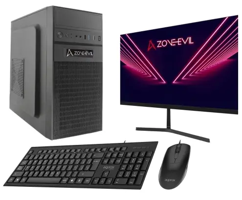 Core Work Intel Core i5 14400/16GB/1TB SSD Nvme Negro + Monitor 24 Teclado y ratón