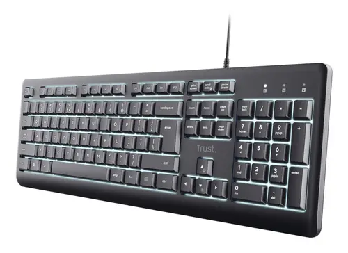 Primo Beleuchtete teclado Hogar / Oficina USB QWERTY Español Negro - Imagen 1