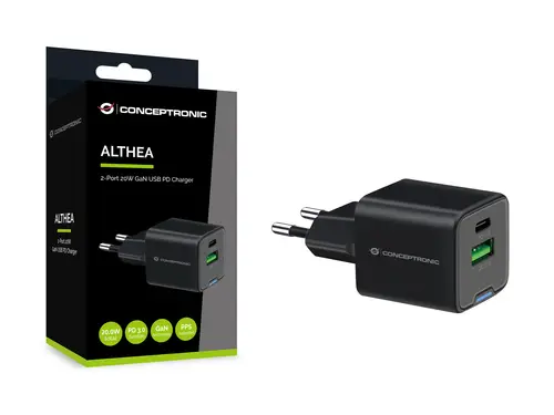 ALTHEA15B cargador de dispositivo móvil Universal Negro Corriente alterna Carga rápida Interior - Imagen 4