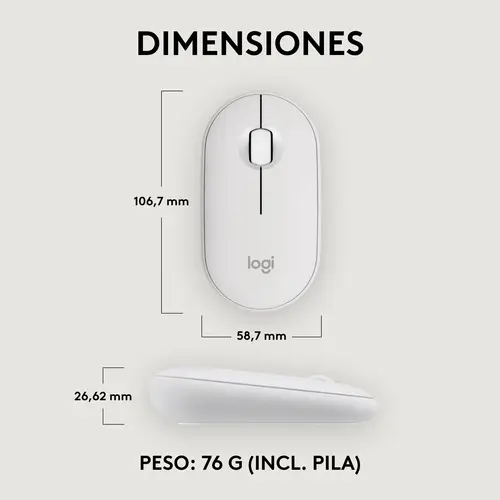 910-007013 ratón Viajes Ambidextro RF Wireless + Bluetooth Óptico 4000 DPI - Imagen 15