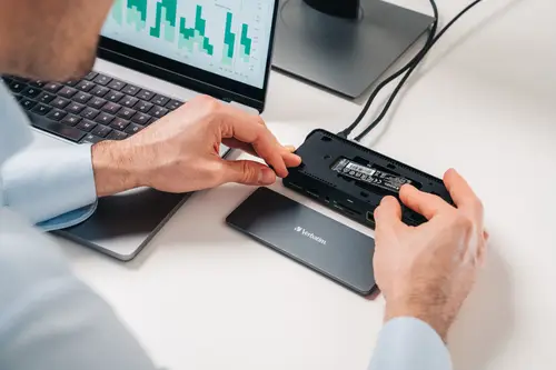 CDS-15S Alámbrico USB 3.2 Gen 1 (3.1 Gen 1) Type-C Negro, Gris - Imagen 9