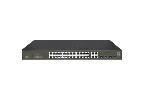 GES-2128 switch Gestionado L2 Gigabit Ethernet (10/100/1000) Negro - Imagen 1