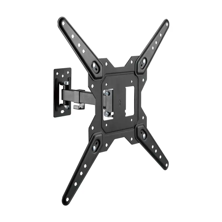 Soporte Eco Giratorio, Inclinable Para Monitor/TV 30kg (2 Pivotes) De 23-55, Negro