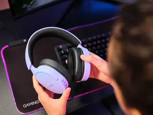 GXT 491P FAYZO Auriculares Inalámbrico y alámbrico Diadema Juego USB tipo A Bluetooth Negro, Púrpura - Imagen 9