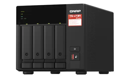 TS-473A + QSW-1105-5T Bundle Pack NAS Torre Ryzen Embedded V1500B 8 GB DDR4 0 TB QNAP Turbo System Negro - Imagen 6