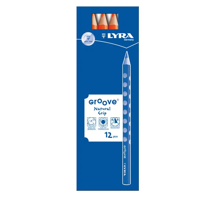 C.12 LAPICES LYRA GROOVE 3810013 NARANJA
