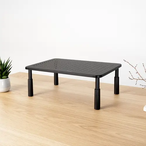 Soporte Elevador Multiusos para Monitor/Portátil, Negro - Imagen 2