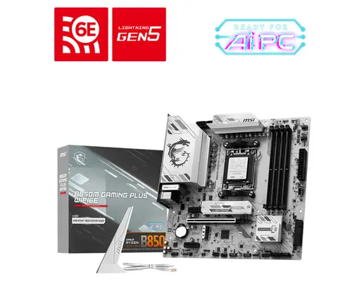 B850M GAMING PLUS WIFI6E AMD B850 Zócalo AM5 micro ATX - Imagen 1