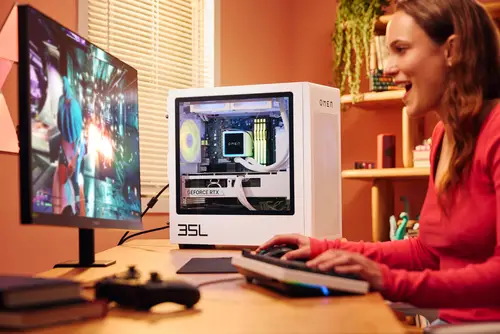 OMEN 35L Gaming Desktop GT16-0099ns PC Intel® Core i5 i5-14400F 32 GB DDR5-SDRAM NVIDIA GeForce RTX 5060 Ti Windows 11 Home Torre AI PC Negro - Imagen 10