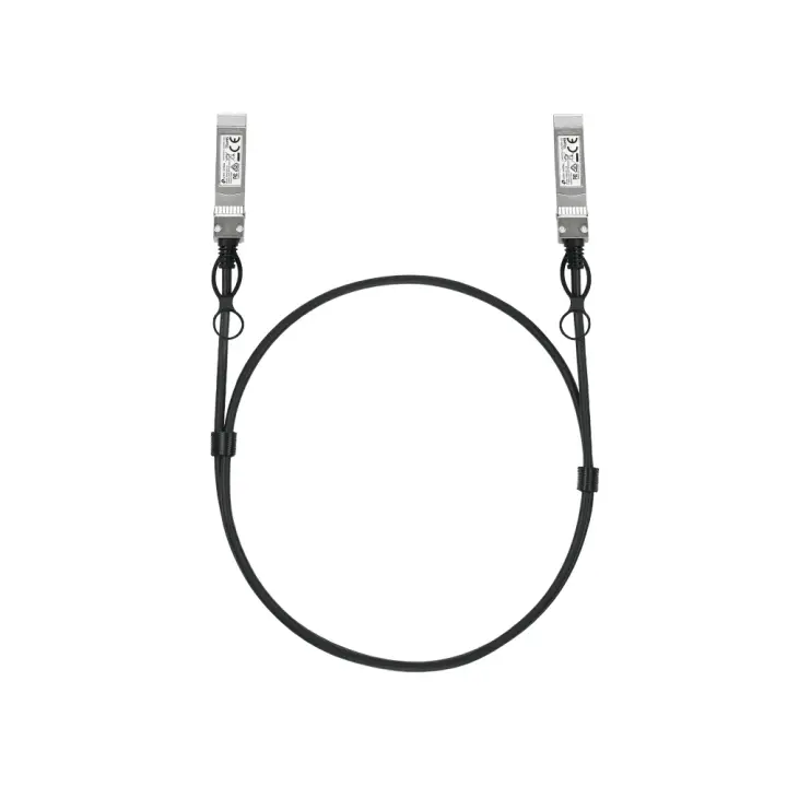 Omada SM6220-1M Cable de fibra óptica e InfiniBand SFP28 Negro, Plata