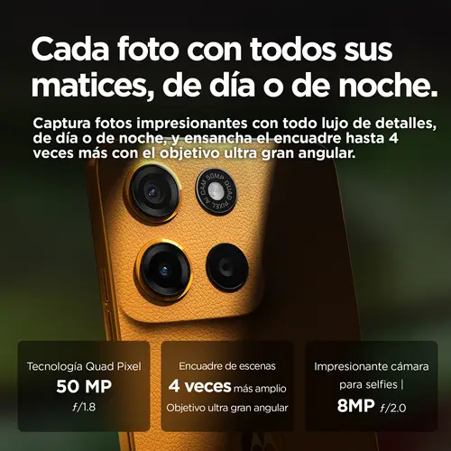 moto g15 17,1 cm (6.72") SIM doble Android 15 4G USB Tipo C 8 GB 256 GB 5200 mAh Naranja - Imagen 7