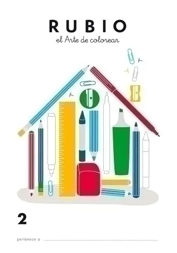 CUADERNO RUBIO A4 de COLOREAR 2 - Pack de 10 unidades