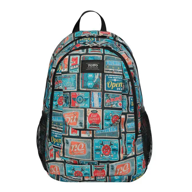 Goctal mochila Mochila escolar Azul, Rojo Poliéster