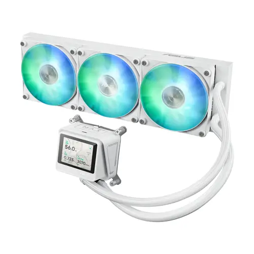 MAX Gaming LC 360 ARGB LCD White Edition Procesador Sistema de refrigeración líquida todo en uno 12 cm Blanco - Imagen 3
