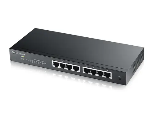 GS1900-8 Gestionado L2 Gigabit Ethernet (10/100/1000) Negro - Imagen 1