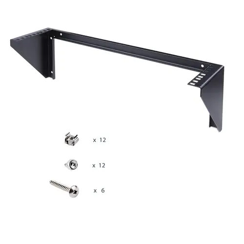 Rack Vertical Fijo Mural 3U de 19 Pulgadas para Servidores - Bracket de Pared para Panel de Parcheo - de Telecomunicaciones - Informática - Redes - Capacidad de 68kg - Imagen 7