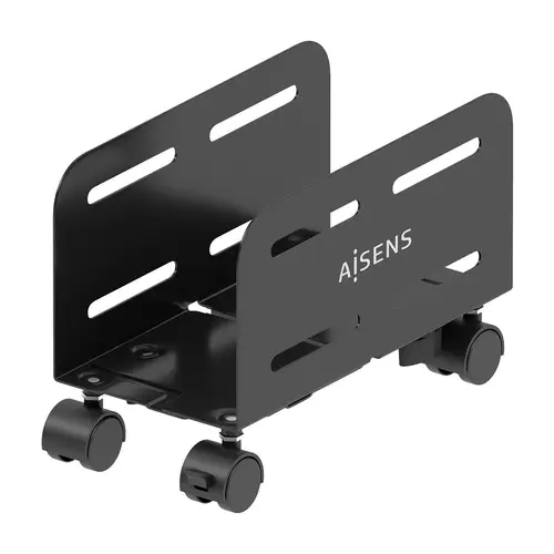 Soporte Metálico Ajustable de Suelo para CPU, Negro - Imagen 1