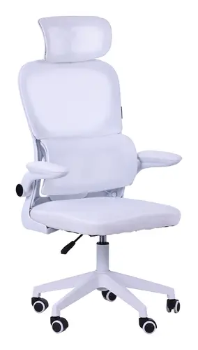 SILLA ERGONOMICA MARS GAMING MGCERGOPROWH MALLA TRANSPIRABLE SOPORTE LUMBAR BLANCO - Imagen 2