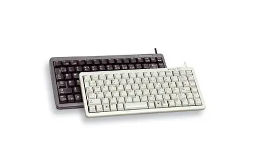 Compact keyboard, Combo (USB + PS/2), ES teclado USB + PS/2 QWERTY Negro - Imagen 1