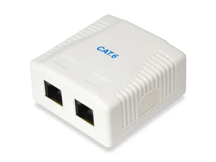 235214 caja de tomacorriente RJ-45 Blanco