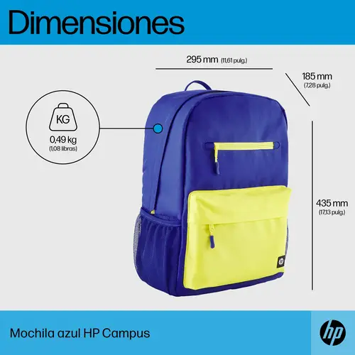 Mochila Campus azul - Imagen 4
