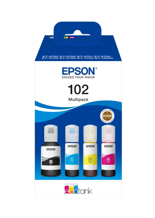 102 EcoTank 4-colour Multipack