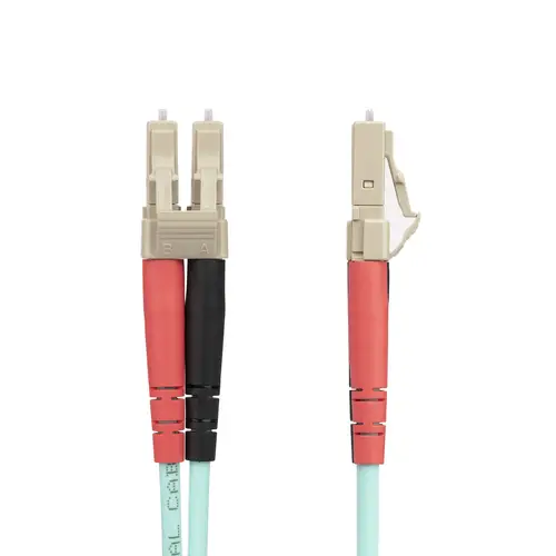 Cable 20m de Fibra Óptica Multimodo Dúplex LC/UPC a LC/UPC OM4 - LSZH - 50/125µm - LOMMF/VCSEL - para Redes de 100G - Low Insertion Loss - LSZH - Imagen 2