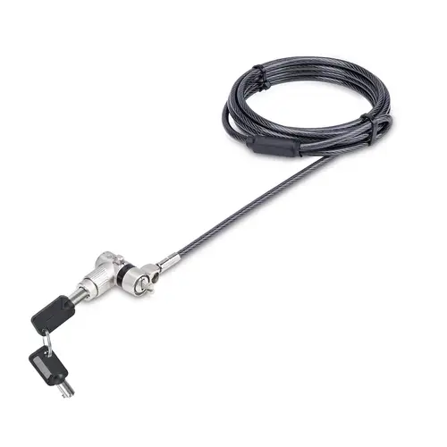 Cable de Seguridad con Candado Universal 3 en 1 para Portátil - Cable Antirrobo Compatible con Noble Wedge&reg /Nano/K-Slot para Portátil - con Llave Maestra - Cable Resistente a Cortes - Imagen 1
