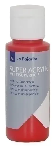 PINTURA ACRIL.PAJARITA 60 ml ROJO A-08 - Pack de 6 unidades