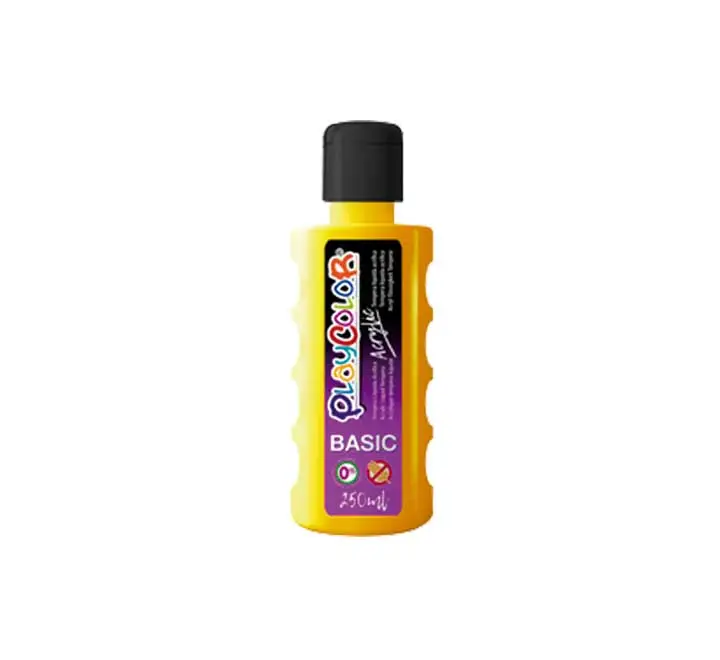 BOTE PINTURA PLAYCOLOR ACRYLIC 250ML AMARILLO