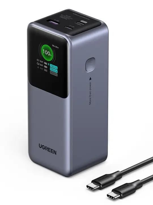 20000mAh 130W Fast Charging Powerbank Litio Gris
