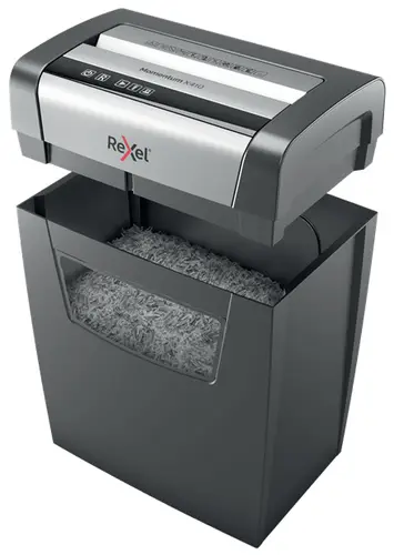 Momentum X410 triturador de papel Corte en partículas Negro, Gris - Imagen 3