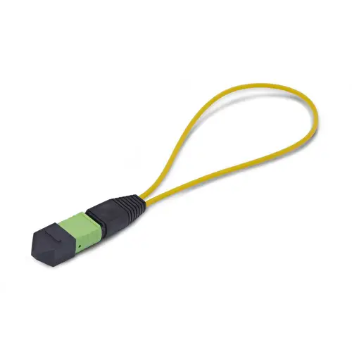 Adaptador Bucle Invertido MPO-12 Monomodo 9/125 MPO/MTP Hembra - Probador Bucle Invertido MPO/MTP Hembra - Probador de Conector MPO/MTP-APC de Fibra Óptica - Imagen 2
